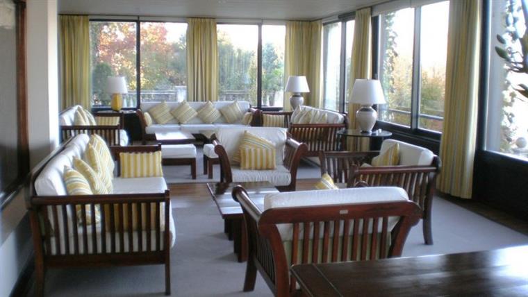 The clubhouse lounge